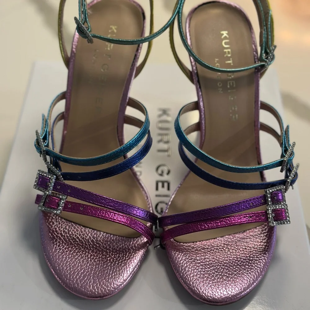 Kurk Geiger Rainbow Heels Size 6.5 - Picture 3 of 8
